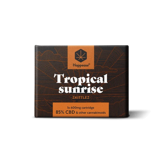 Happease Vape Nachfüllung 85 % Cannabinoide CBD-CBG-CBN Tropical Sunrise
