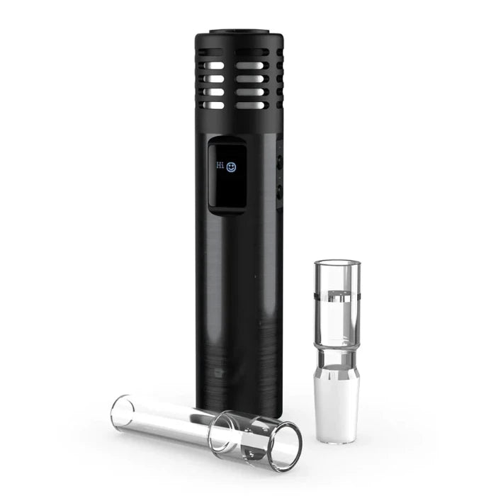 Arizer Air MAX Vaporizer front view with 2 glass tubes.