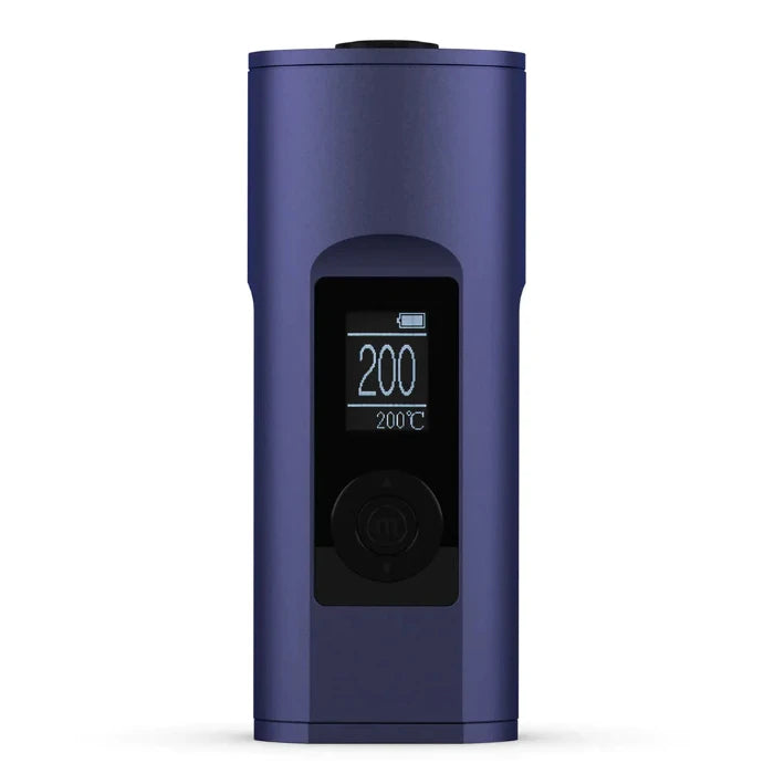 Arizer Solo 2 Vaporizer blue front view, standing upright.