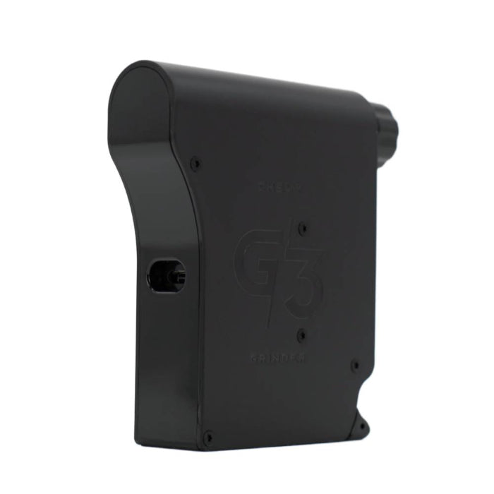 Chewy G3 Electronic Grinder Basic Edition Black 3/4 right back view.