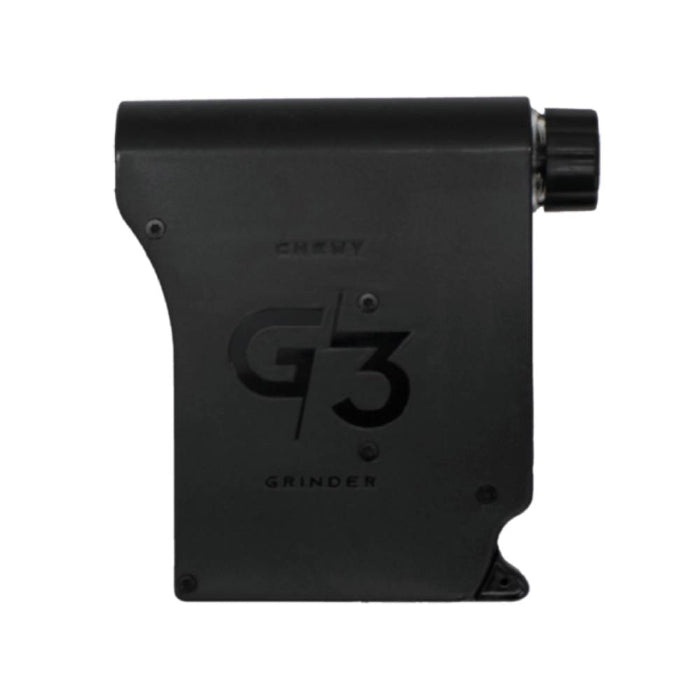 Chewy G3 Electronic Grinder Deluxe Edition Black, standing profile view.