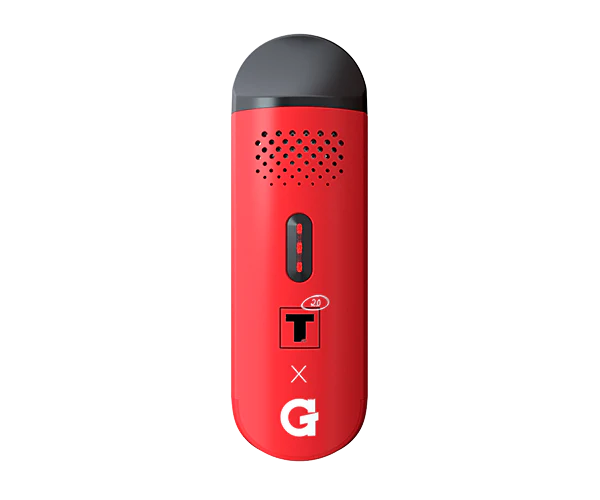G Pen Dash Tyson 2.0 Vaporizer with red and black design featuring Tyson 2.0 branding.