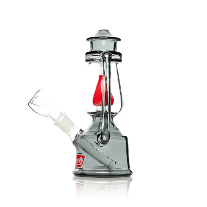 Hemper Bowlman Lantern Bong standing, left profile view.