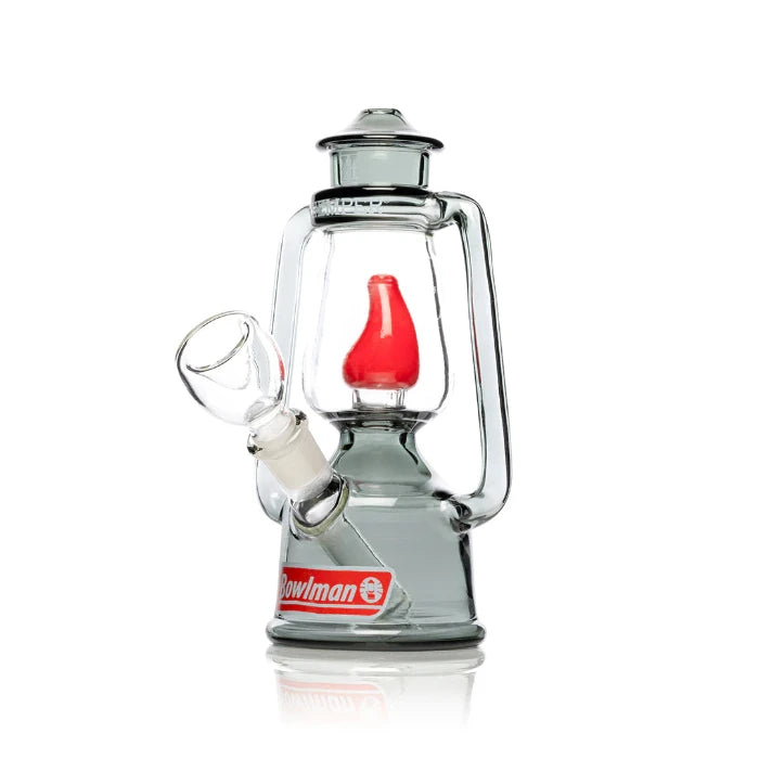 Hemper Bowlman Lantern Bong standing, three-quarter left view.