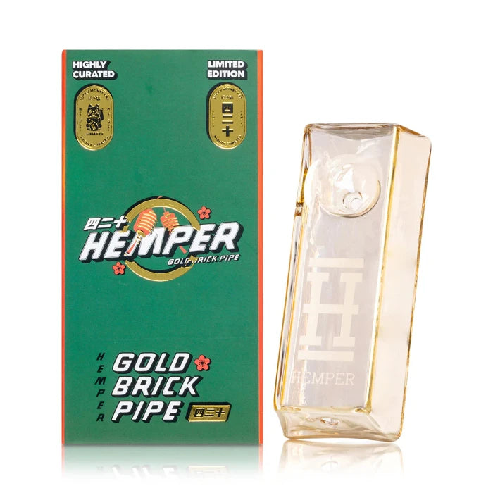 Hemper Gold Brick Pipe with box.