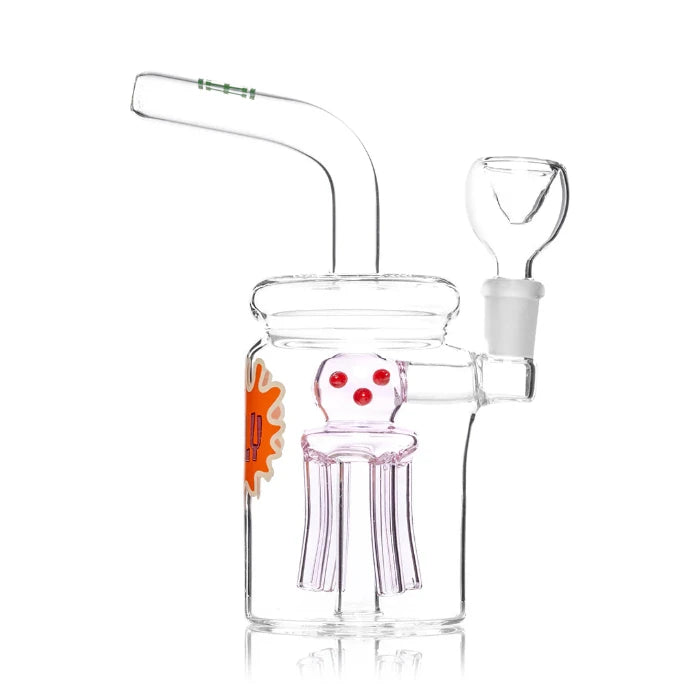 Hemper Jellyfish Jar Bong 7″ right side profile view.