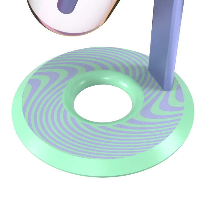 Close-up of Khalifa design on the base of the Stündenglass.