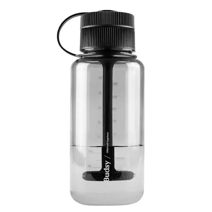 Puffco Budsy Water Bottle Bong standing.