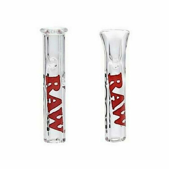 Raw Glass Tips, round and flat tips standing side by side.