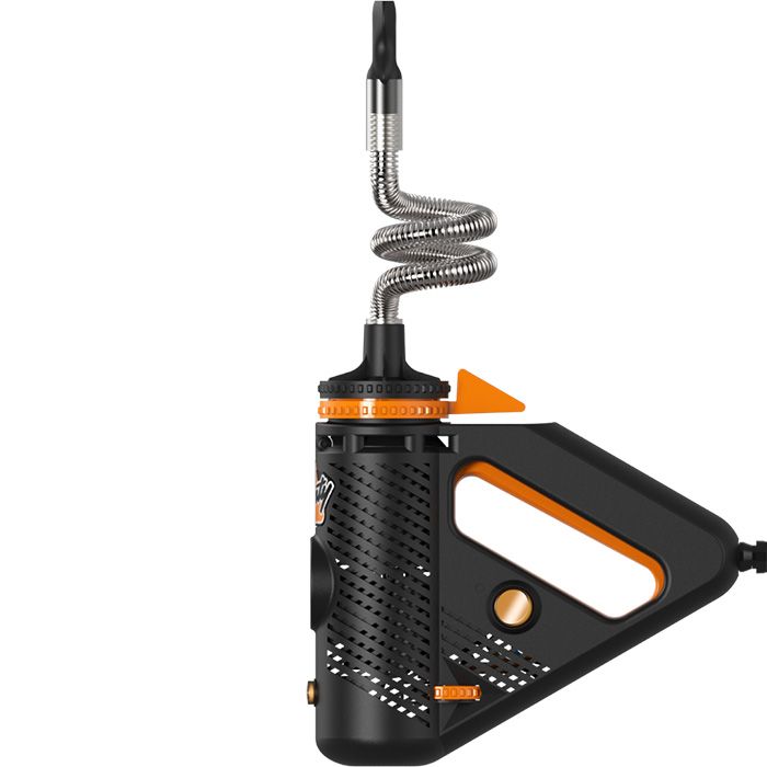 Storz & Bickel Plenty Vaporizer, left side profile view.