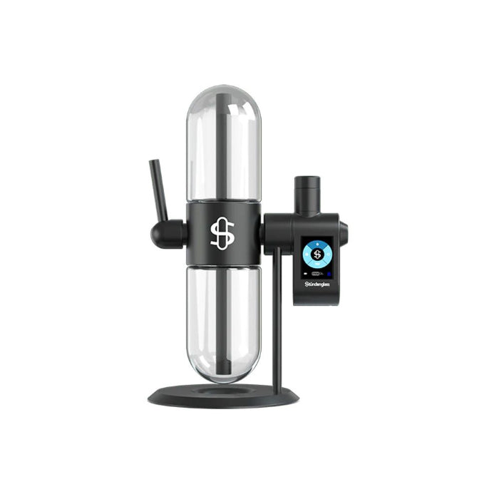 Stündenglass Gravity Hookah standing with Modül connected, front view.