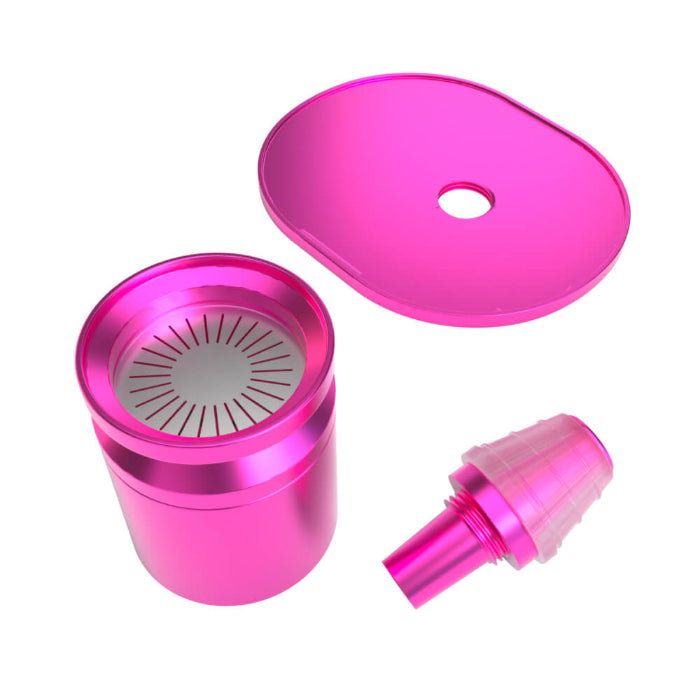 Stündenglass Gravity Hookah Pink infusion chamber assembly.
