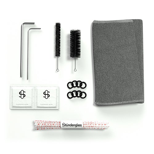 Stündenglass Gravity Hookah Silver Cleaning Kit.