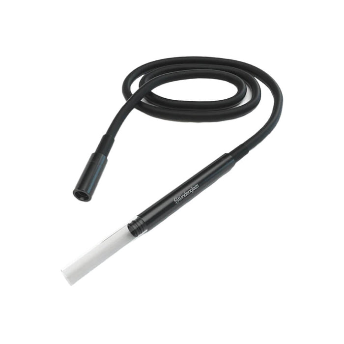 Stündenglass Kompact Gravity Hookah Black hose assembly.