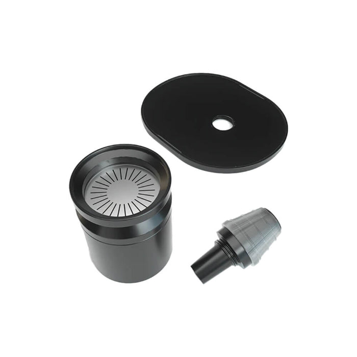 Stündenglass Kompact Gravity Hookah Black infusion chamber assembly.