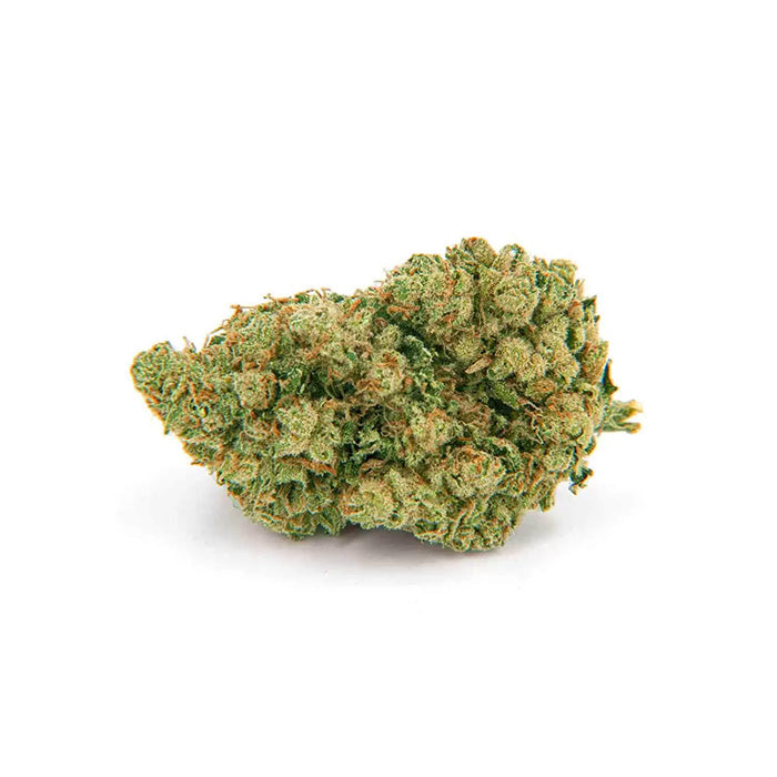Close-up of TheGreenThingz Amnesia CBD bud.