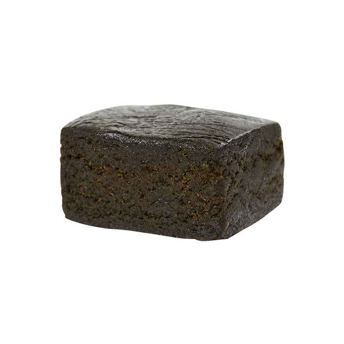 Close-up of TheGreenThingz Pakistani CBD block.