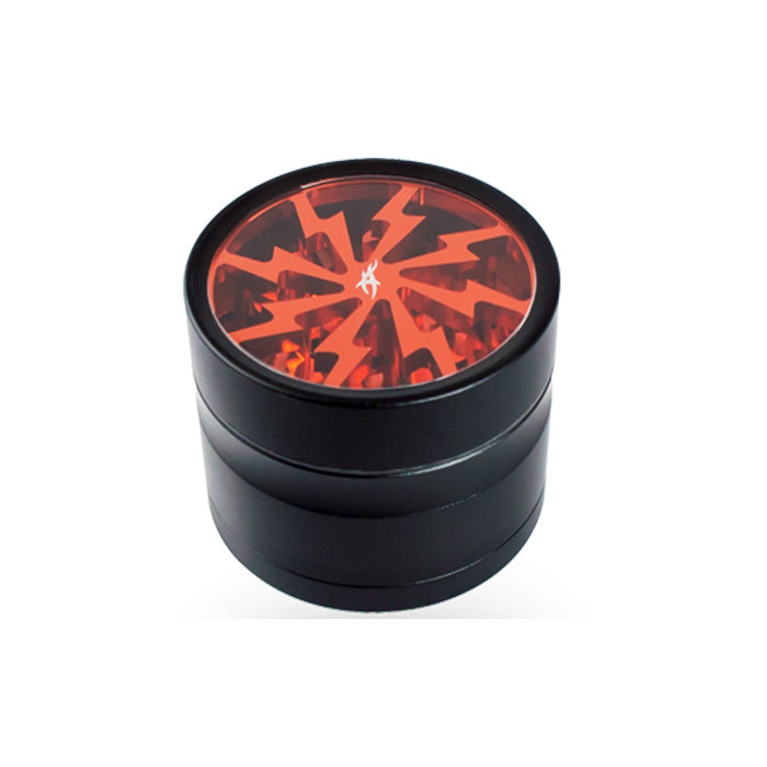 Close-up of Thorinder Mini Orange grinder, standing upright.