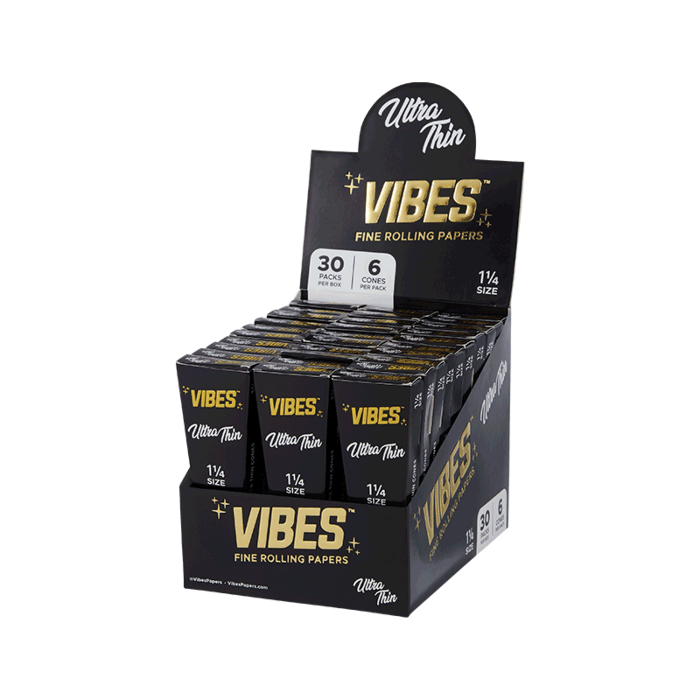 Vibes Cones Coffin 1 1/4 Ultra Thin display.