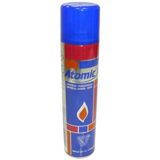 Atomic Gas 300 ml bottle standing position.