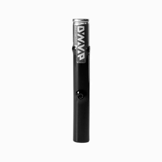 DynaVap G3 clear glass vaporizer with stainless steel tip and cap.