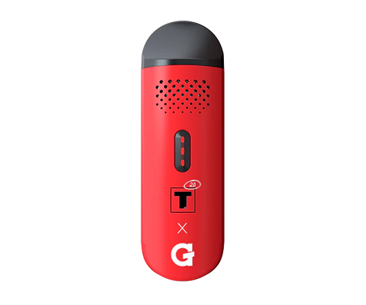 G Pen Dash Tyson 2.0 Vaporizer with red and black design featuring Tyson 2.0 branding.