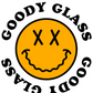 Goody Glass Popsicle Pipe Blue logo close-up.