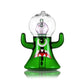 Hemper Dankzilla XL Bong 8″ in green, front view showing a fun and colorful glass bong with vibrant green design for an exciting smoking experience.