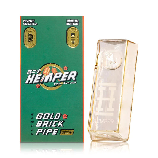 Hemper Gold Brick Pipe with box.