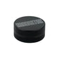 Kannastör® 2 Parts 56mm Black Grinder, closed and placed flat.