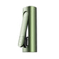 PAX Flow greenstone portable vaporizer open, showing chamber.