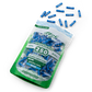 Purize XTRA Slim 250 Blue opened doypack with filter tips spilling out.