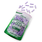 Purize XTRA Slim 250 Lilac opened doypack with filter tips spilling out.