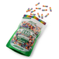 Purize XTRA Slim 250 Rainbow opened doypack with filter tips spilling out.