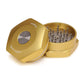 Open Quick Grinder V.3 Gold, showing internal teeth.