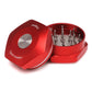 Open Quick Grinder V.3 Red, showing internal teeth.