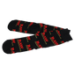 RAW Black Socks laid out flat.