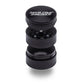 Santa Cruz Shredder® Metal 3 Parts 54mm Black Grinder, open, posed flat to show interior.