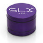 SLX 2.5 Aluminium Non-Sticky Grinder 50 mm Purple standing upright.