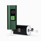 Arizer Solo 3 2.0 Green vaporizer upside down, next to the black model laying down.