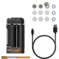 Storz & Bickel Crafty+ Vaporizer standing with all accessories around it.
