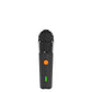 Storz & Bickel VEAZY Alluring Black vaporizer standing showing the side with the power button and LED indicator.