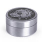 The Bulldog® Original Worldwide 2 Parts 40mm Metal Grinder, closed and placed flat.