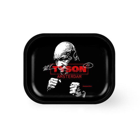 Tyson 2.0 Boxing Mike Metal Rolling Tray Medium with Mike Tyson boxing illustration.